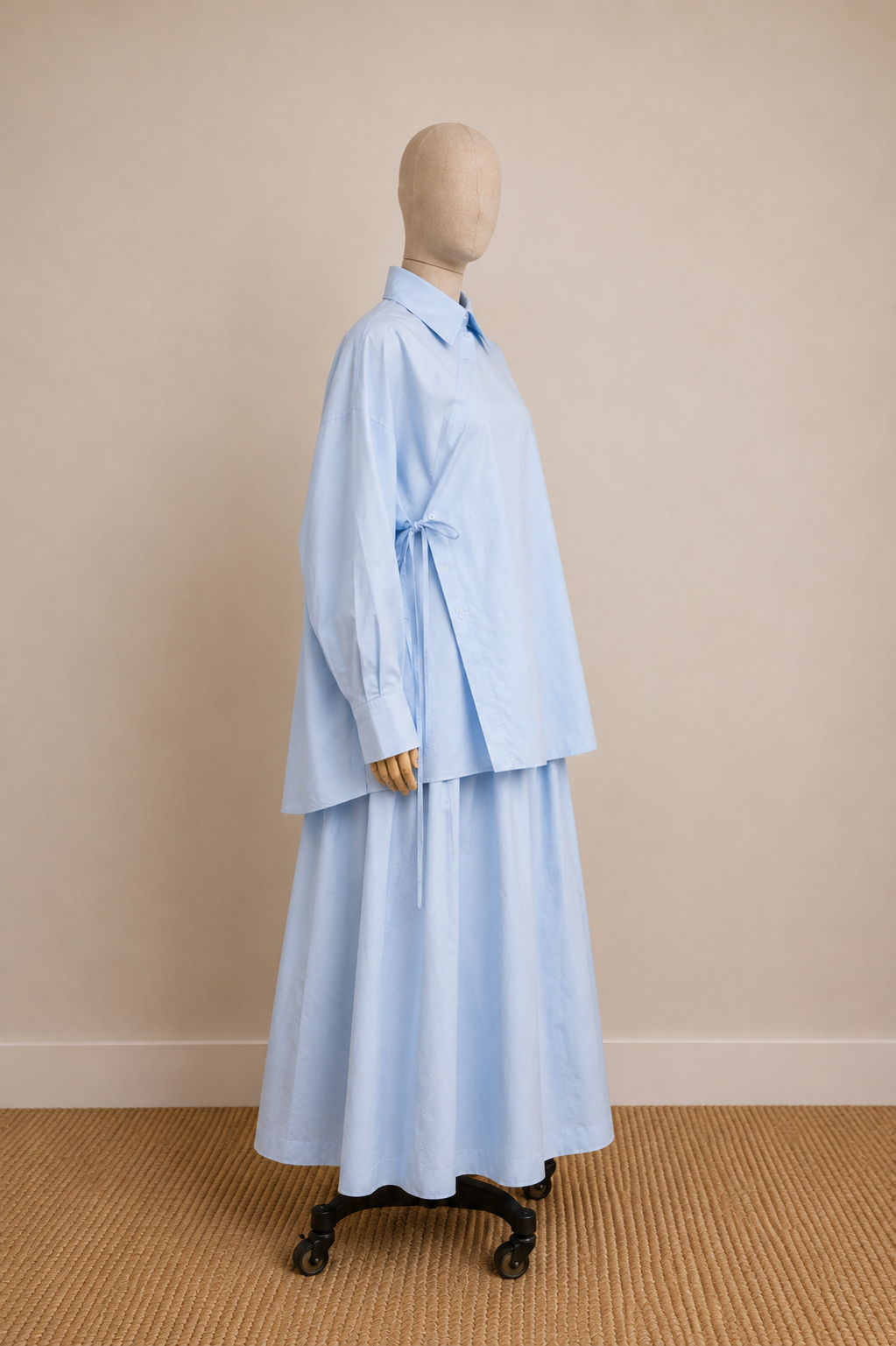 Faiza 100% Cotton Wrap-Front Shirt