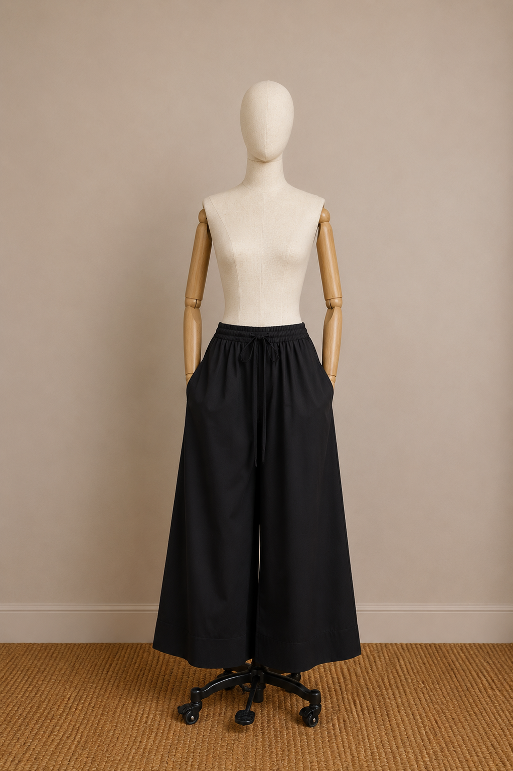 Safa 100% Cotton Wide-Leg Pants