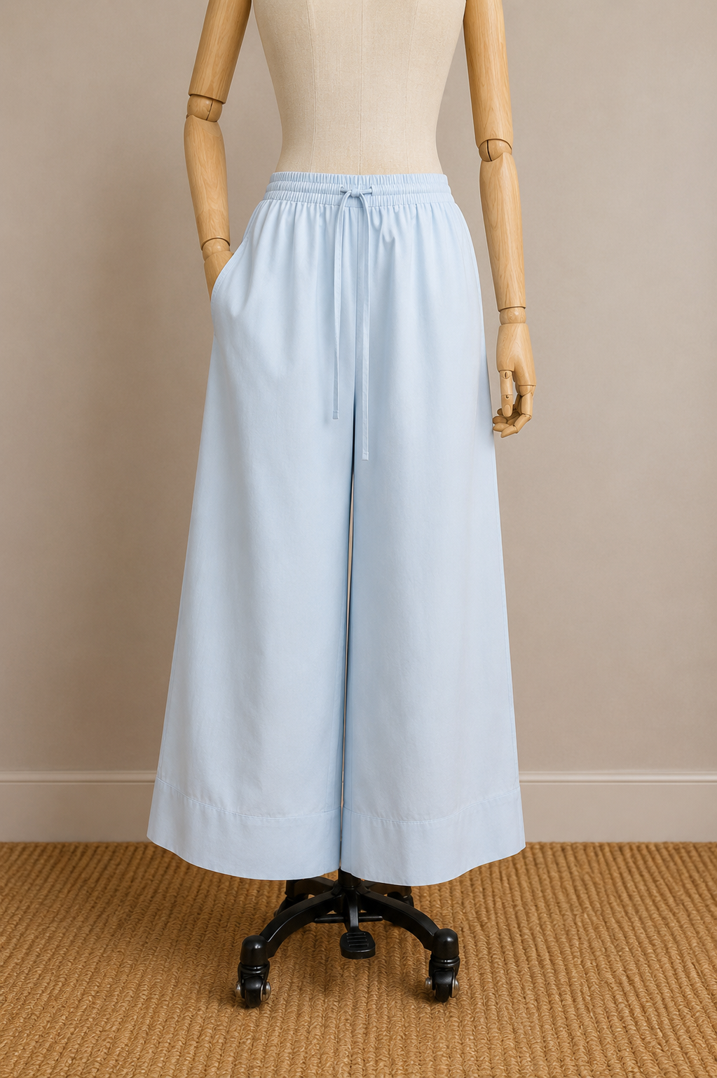 Safa 100% Cotton Wide-Leg Pants