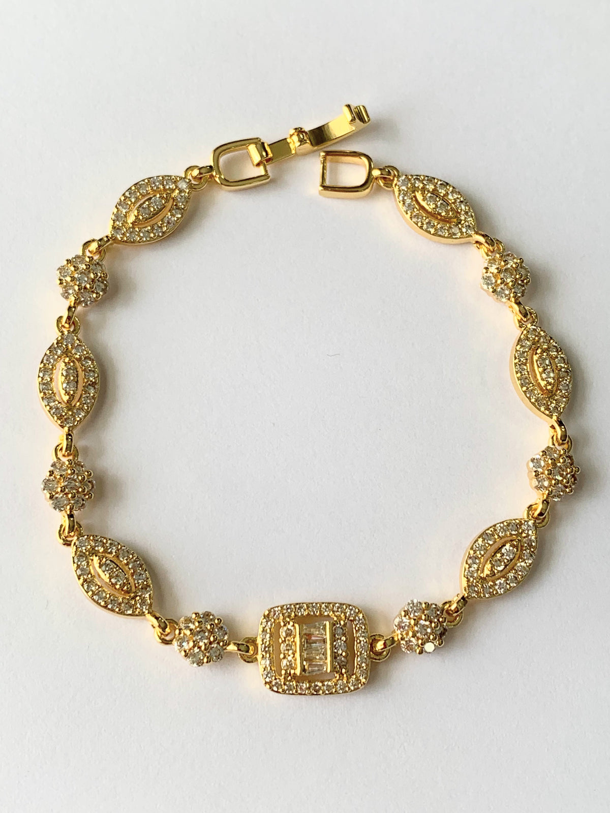 Crystal Marquise Link Bracelet