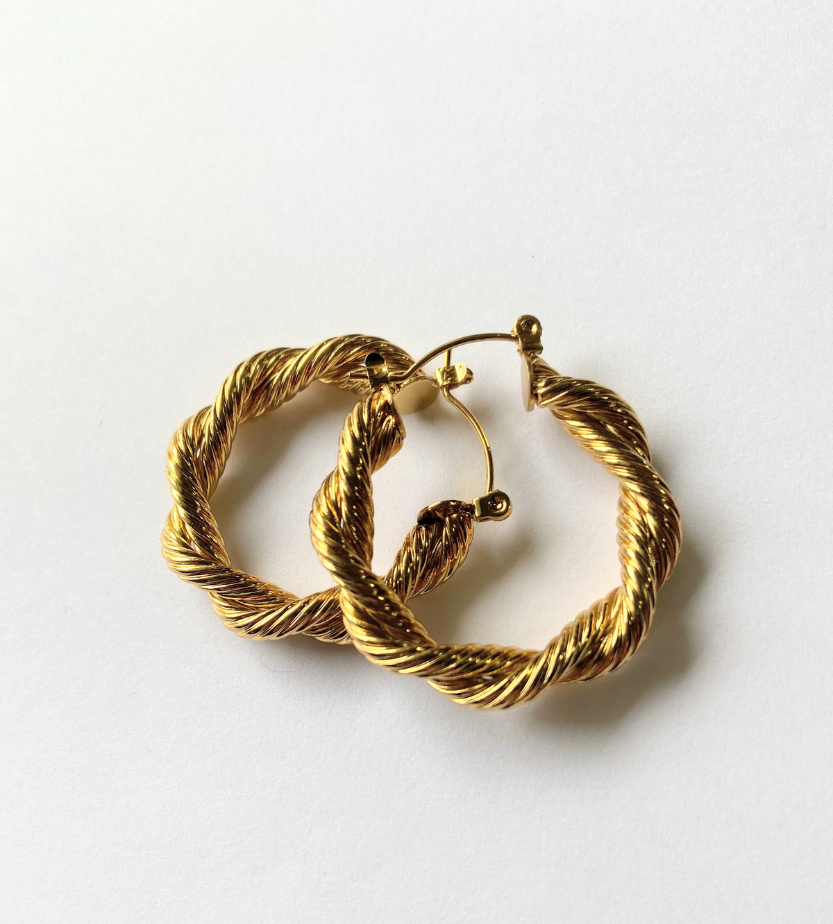 Twisted Hoop Earrings